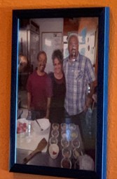 Pic with Guy on the wall at Blue Toba