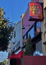 Out Front of Brick and Fire Bistro in Eureka, CA