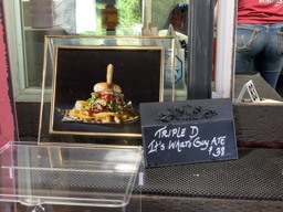 The What Guy Ate Burger at Junkyard Extreme Burgers
