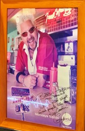 Triple D Poster at Bobby's Hawaiian