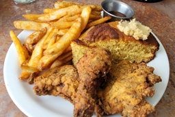 The Fried Chicken Dinner at the Sauce Boss Southern Kitchen
