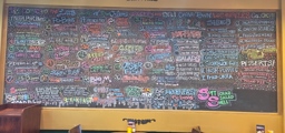 Menu Wall Art at the Little Jewel of New Orleans