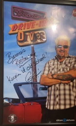 Guy Fieri DDD Poster at the Barone's Famous Italian