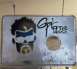 Guy Fieri famous signature hanging