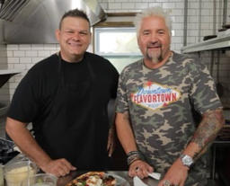 Guy Fieri with the Chef