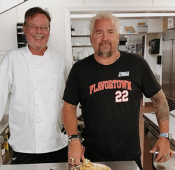 Guy Fieri with the Chef