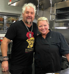 Guy Fieri with Chef Sylvia