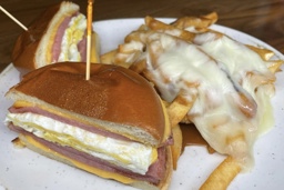 Taylor Ham Egg and Cheese with Disco Fries