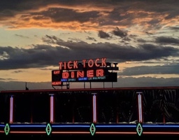 view of their logo in an amazing looking sky