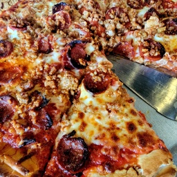 Pepperoni and Sausage Pizza 