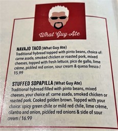 What Guy Ate - Salsa Brava