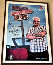 Triple D Poster - La Santisima Gourmet Taco Shop