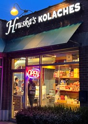 Out front of Hruska's Kolaches in Salt Lake City