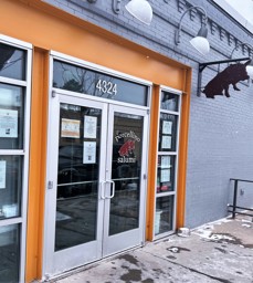 Out front of il Porcellino Salumi in Denver, CO