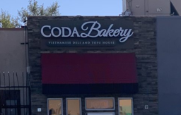 coda bakery sign on the outside