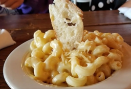 a little bit of mac and cheese