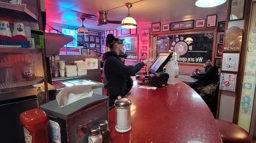 Red Arrow Diner Inside Counter View