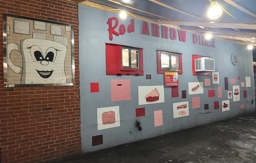 Red Arrow Diner Outside Night View