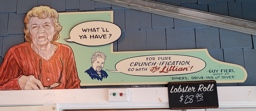 Bob's Clam Hut. "The Lillian" Sign