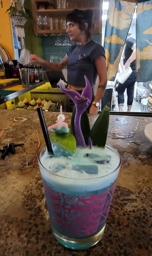 The Toasted Coconut Ocean Water Tiki Drink