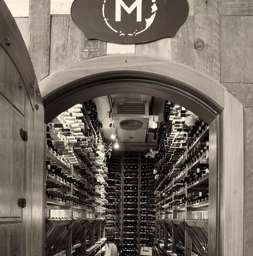 a look inside the wine cellar