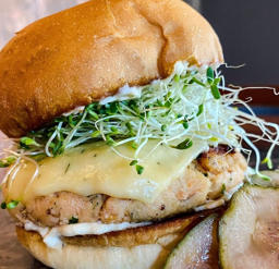 salmon burger