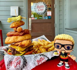 Guy Fieri Doll with our Signature Titan Sandwich