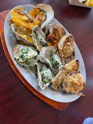 Fresh Florida oysters 3 ways