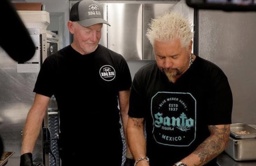 filming with the crew and guy fieri