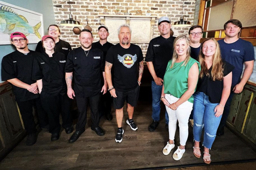 Guy Fieri hanging out with our crew