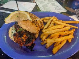 Blackened fish sandwich