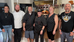 our entire crew hanging with guy fieri