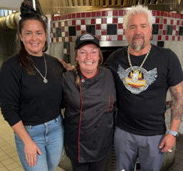 three of us hanging with guy fieri