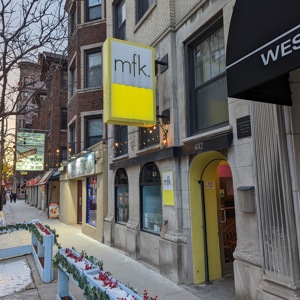 Outside mfk. Restaurant