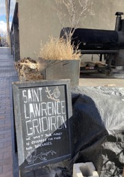 look for this sign on the outside