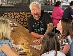 is guy fieri telling a joke