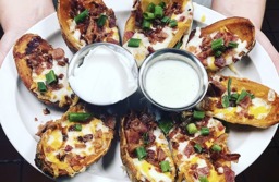 mouth watering potato skins