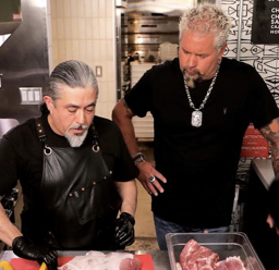 Guy Fieri hanging with the Chef