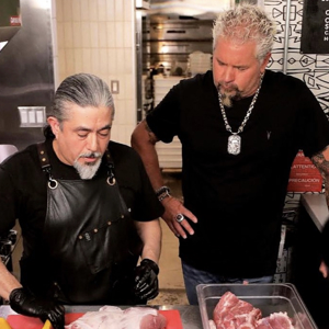 Guy Fieri hanging with the Chef