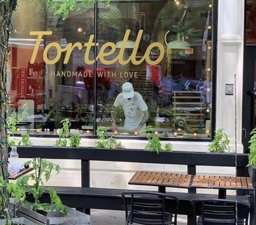 tortello logo view from the outside