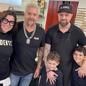 guy fieri with the family