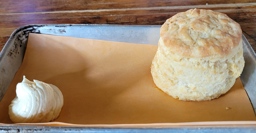 Sweet Cheeks Q Biscuit with Honey Butter