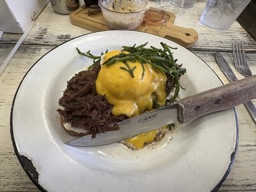 Short rib Benedict 