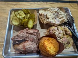 Brisket and pulled pork