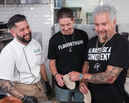 its filmign day with the fieri family