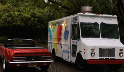 guy fieri camaro with the food truck