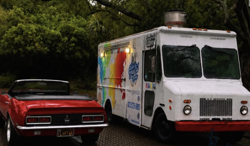 guy fieri camaro with the food truck