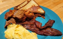 Leftie Lees Breakfast Plate with Bacon