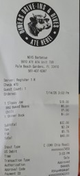 NEVS Barbecue Receipt! They are proud to be a part of the Triple D Family.