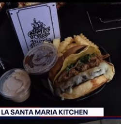 La Santa Maria Kitchen Birria Burger
